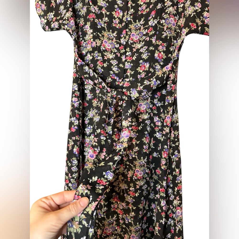 Vintage Jessica McClintock Gunne Sax Floral Cottagecore Dress - Picture 9 of 13